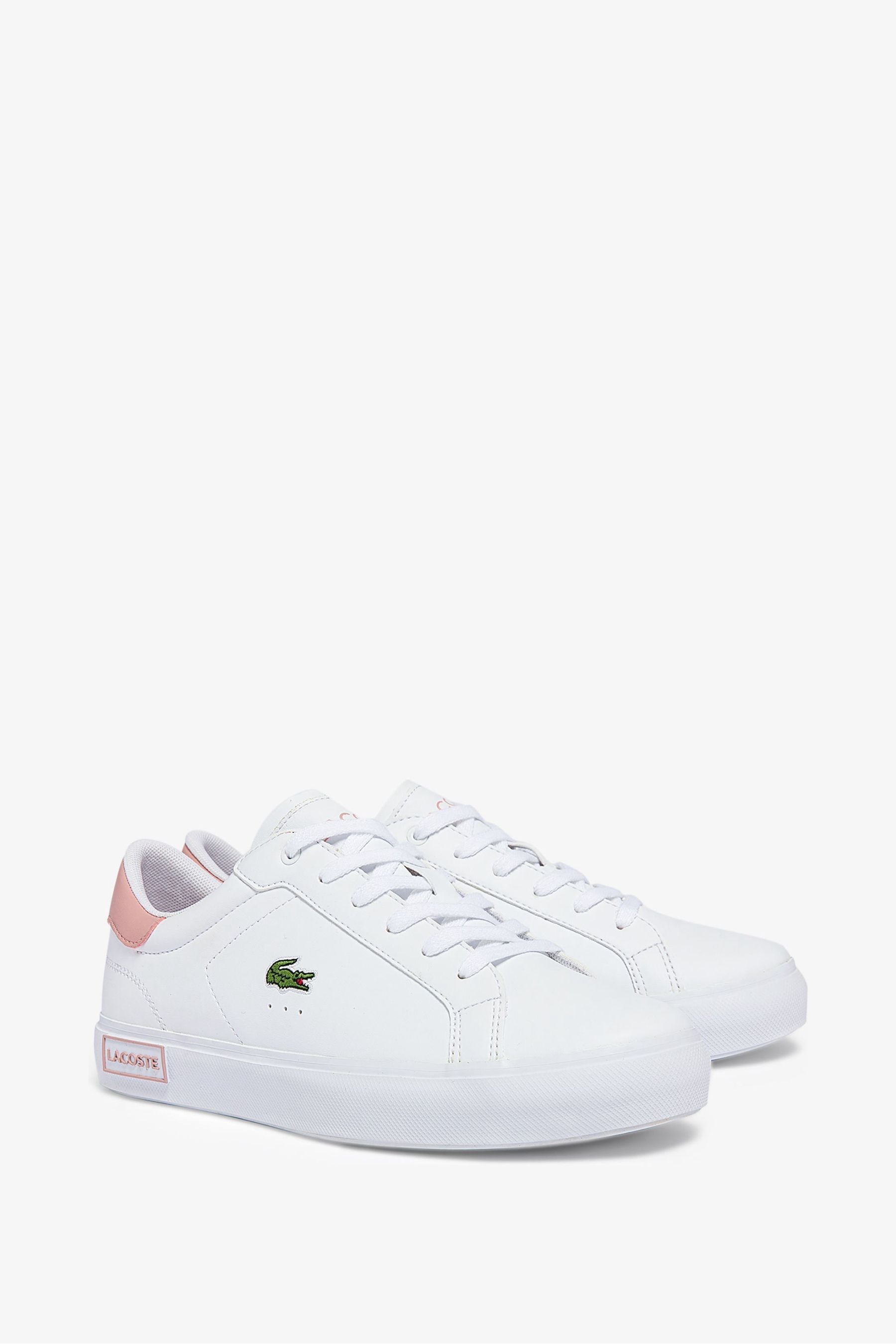Buy Lacoste Juniors White Powercourt Trainers from the Next UK