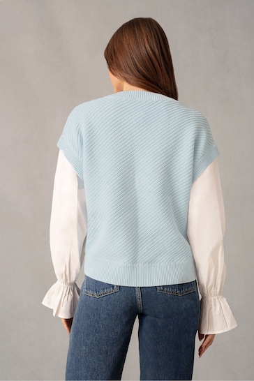 Ro&Zo Blue Knitted Jumper