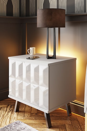 Frank Olsen White Elevate Smart LED Side Table