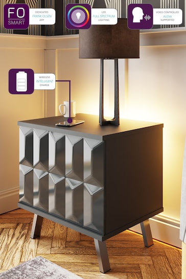 Frank Olsen Grey Elevate Smart LED Side Table