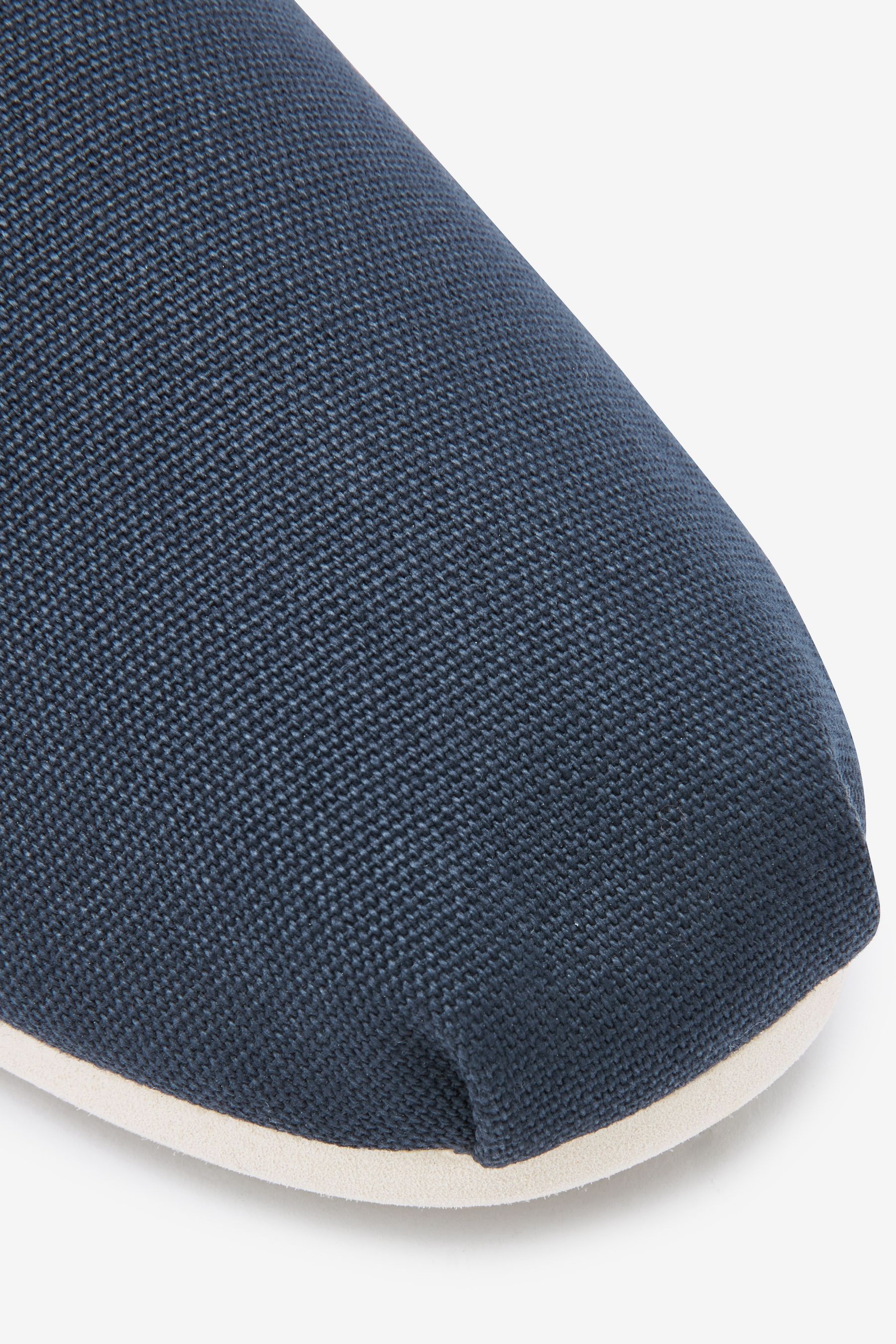 Mens blue canvas slip on top shoes