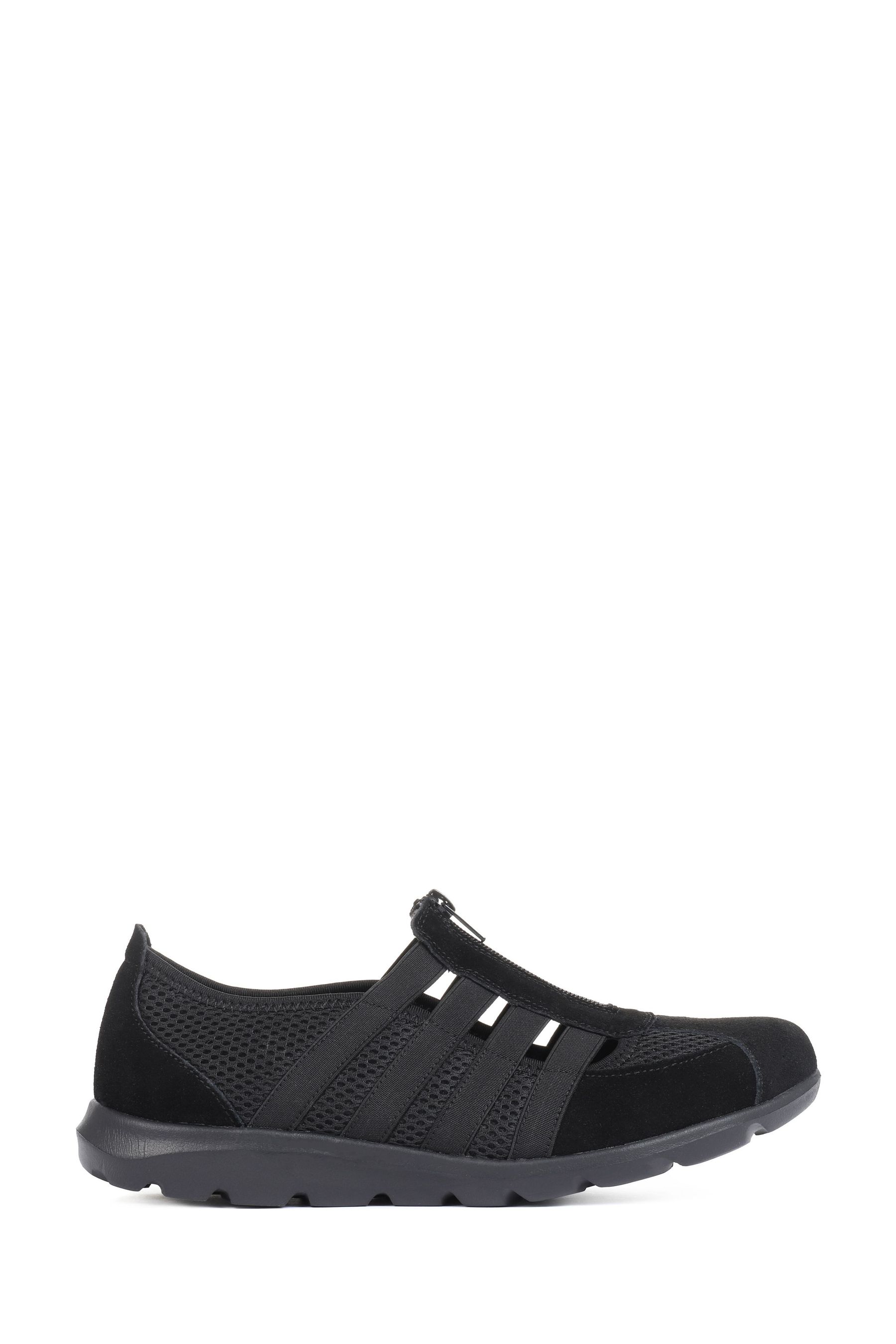 Casual black slip on shoes top