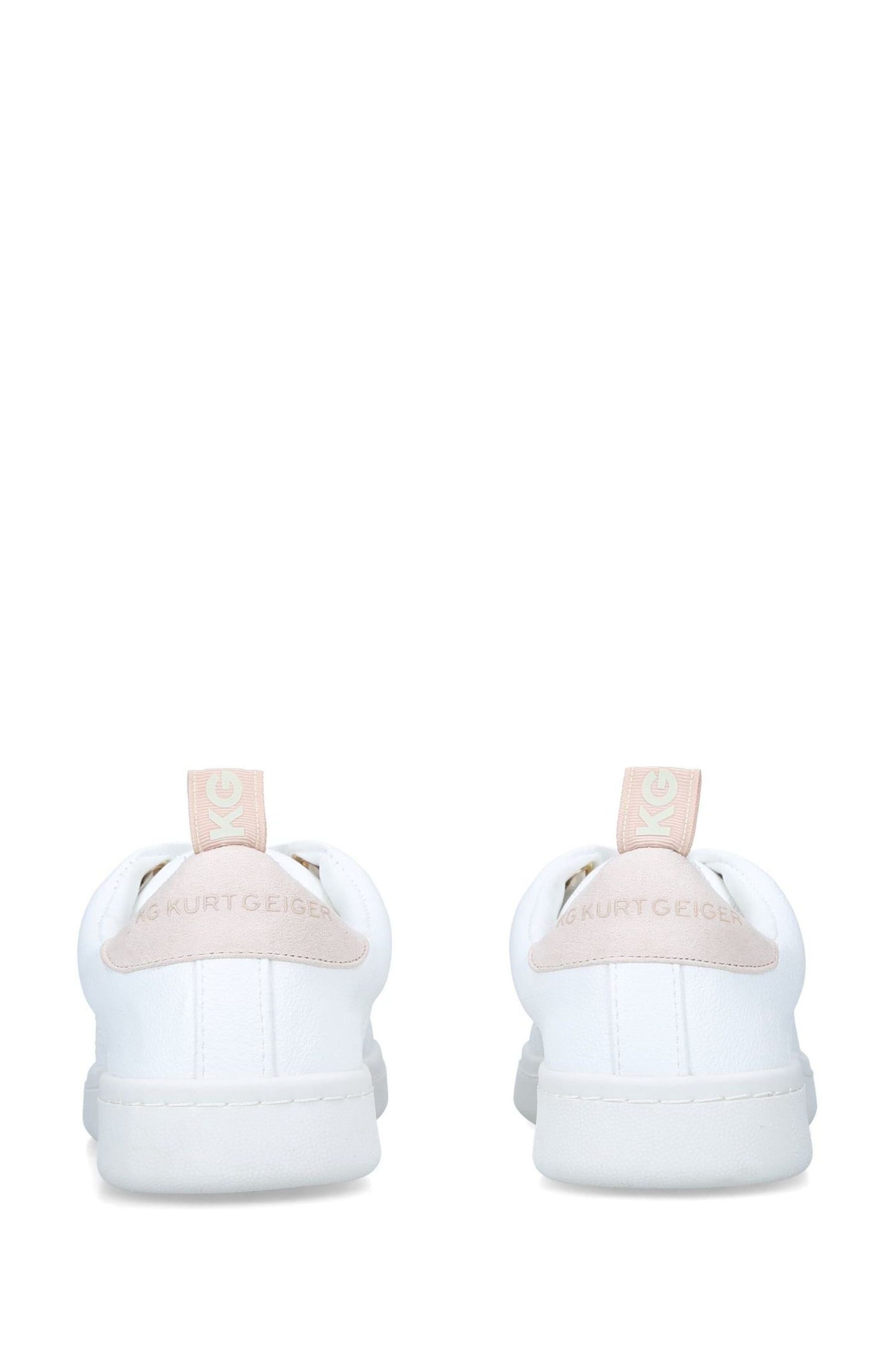 Kurt geiger cheap womens white trainers