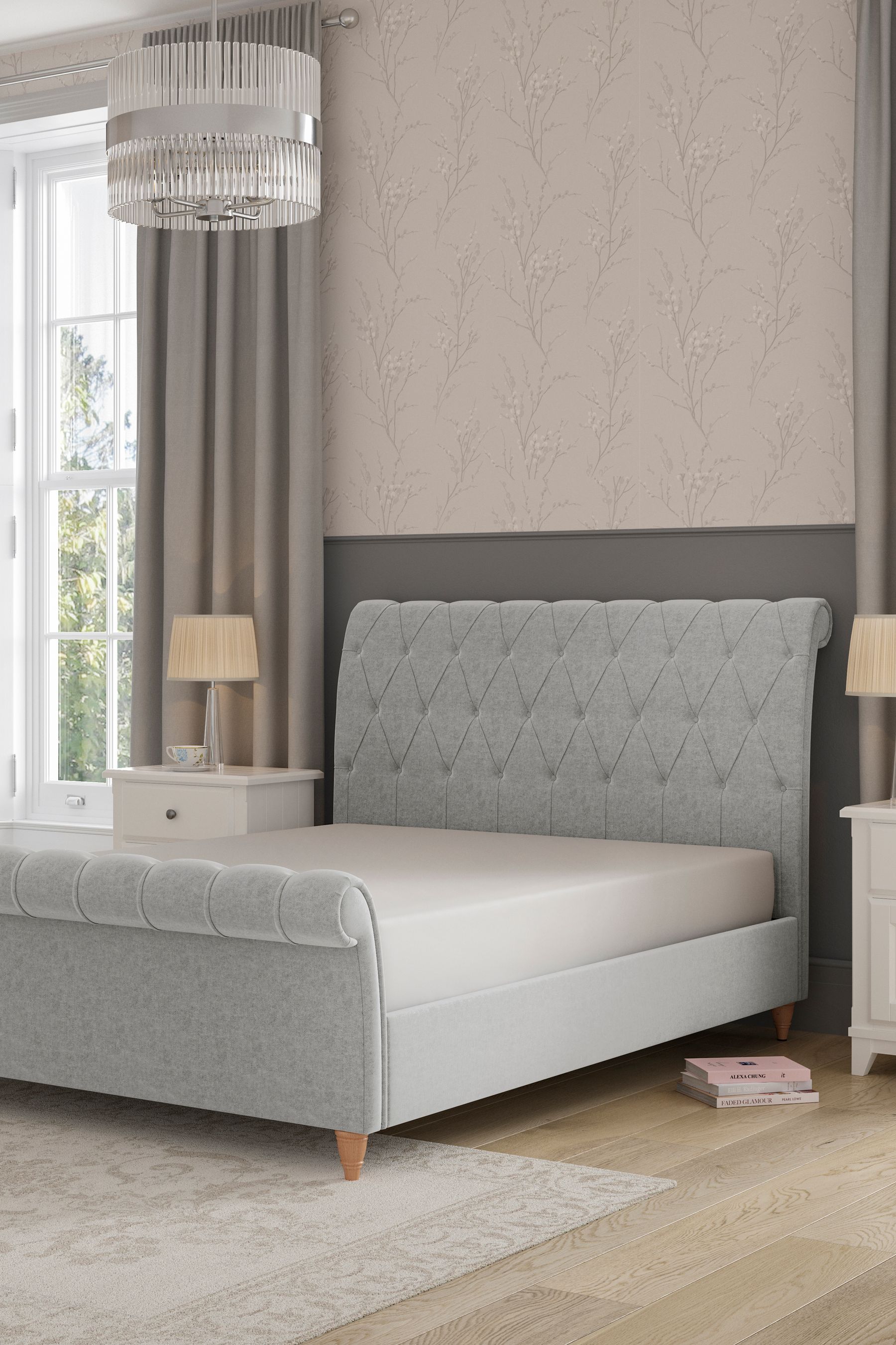 Ashley hotsell tufted bed