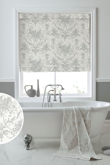 Laura Ashley Steel Tuileries Made To Measure Roman Blinds
