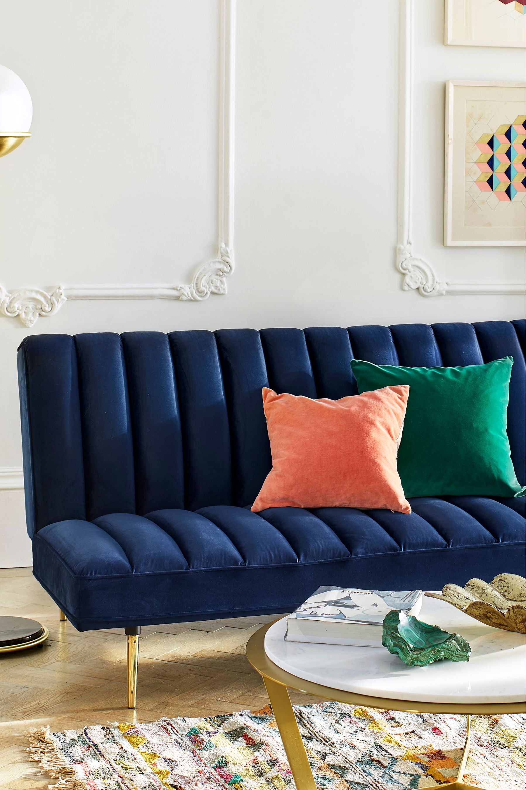 Next shop navy sofa