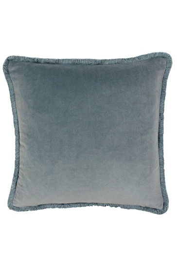 Riva Paoletti Duck Egg Blue Freya Velvet Polyester Filled Cushion