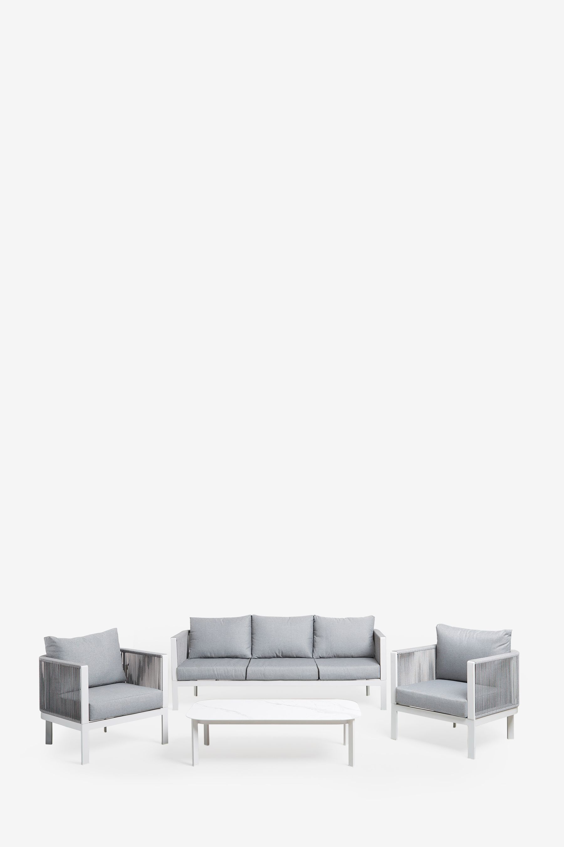 Buy Grey Mauritius Garden Lounge Set from the Next UK online shop