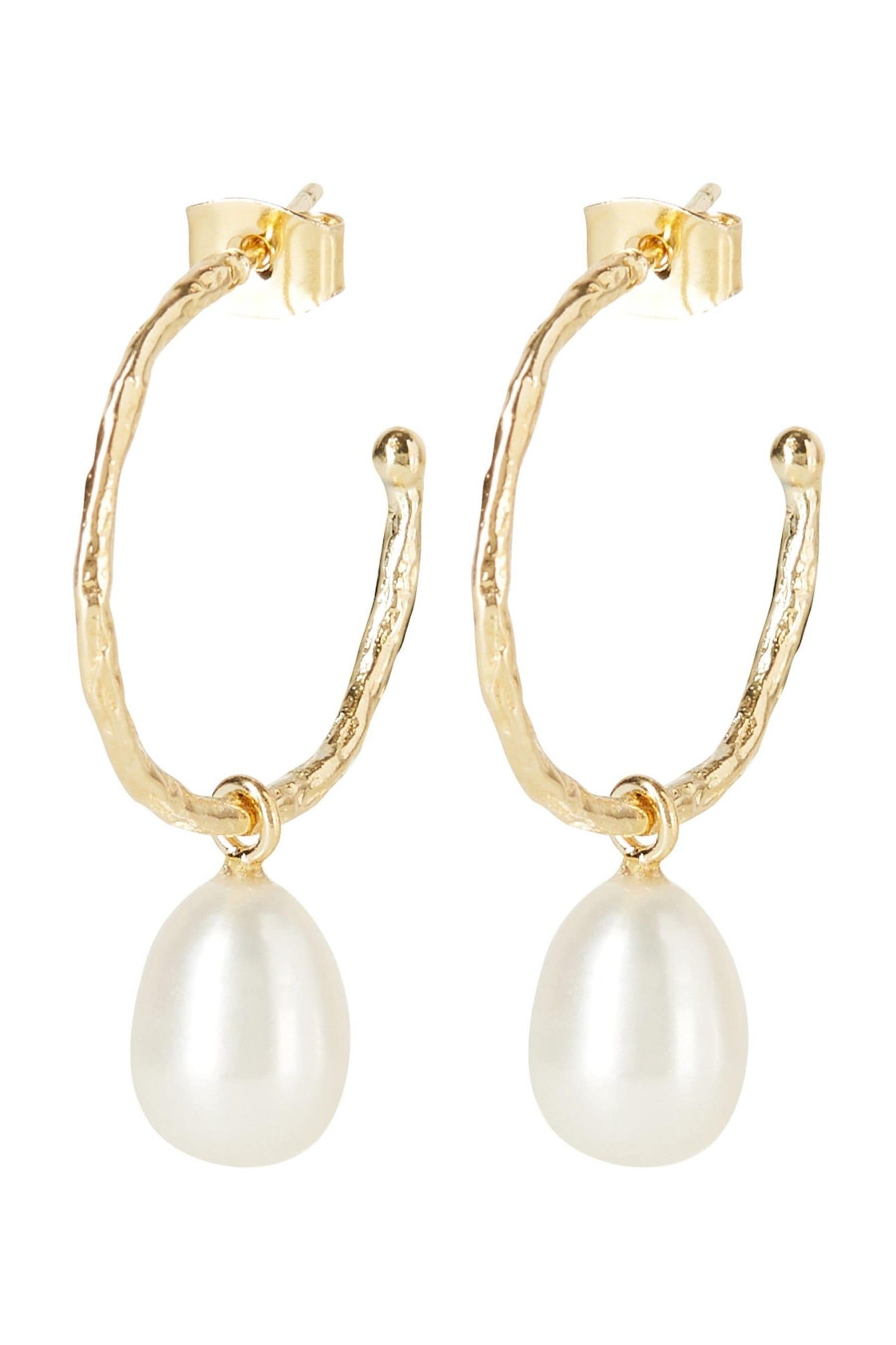 Oliver bonas pearl shop earrings