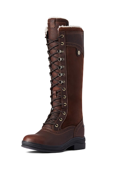 Ariat Brown Wythburn Tall Waterproof Lace Up Boots