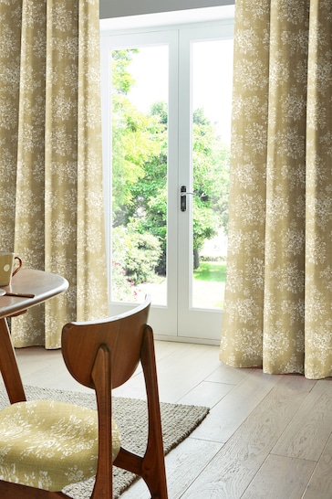 Cath Kidston Yellow Washed Rose Made To Measure Curtains