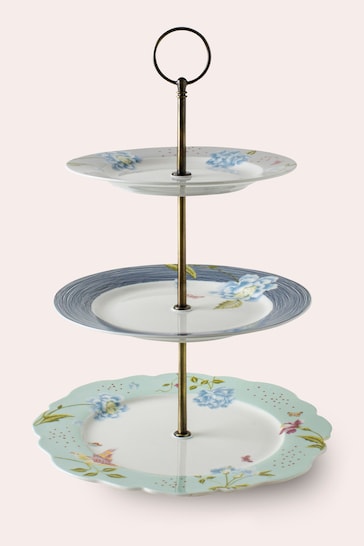 Laura Ashley Green Heritage Collectables 3 Tier Cake Stand