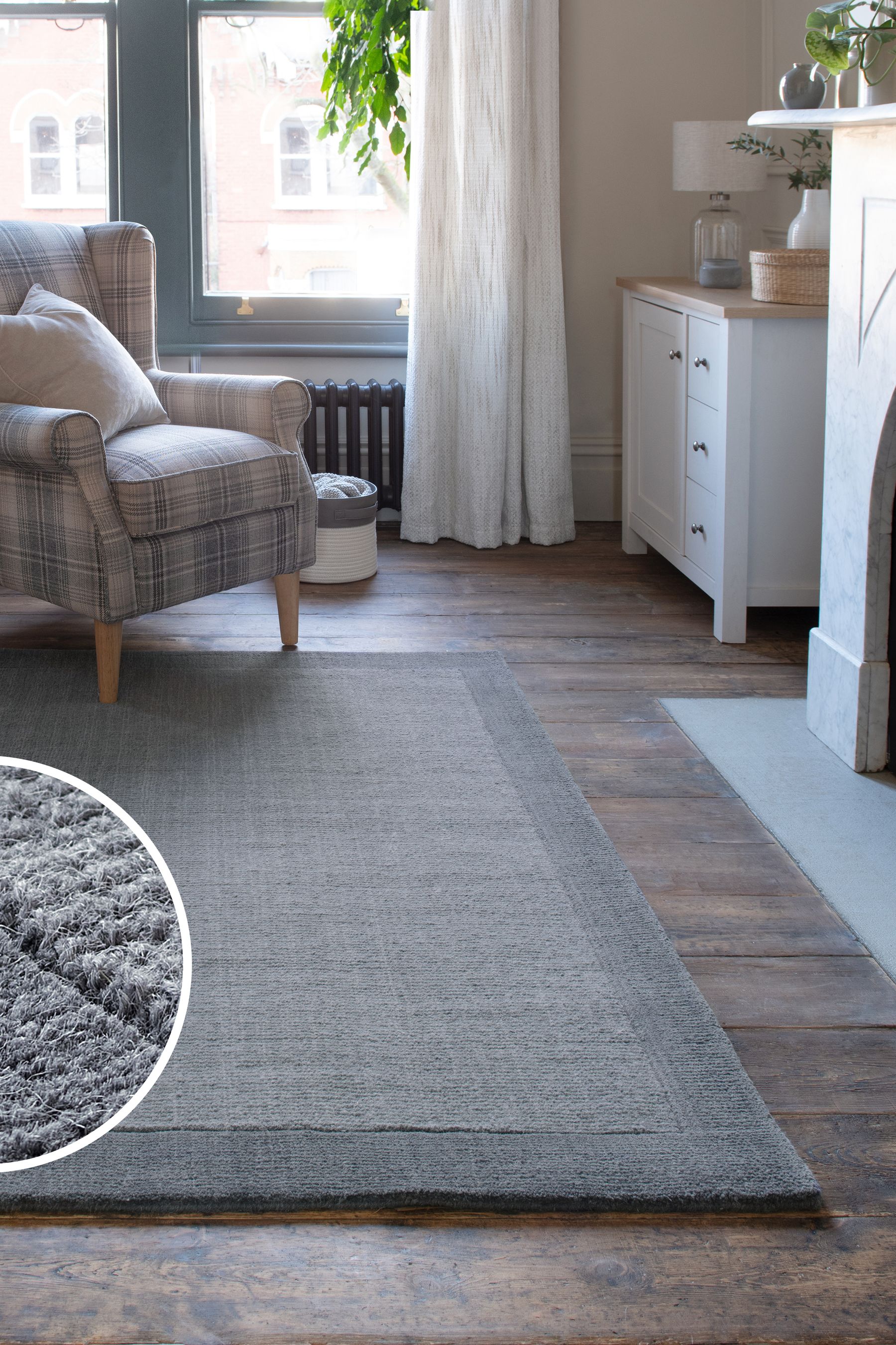 Charcoal cheap grey rug
