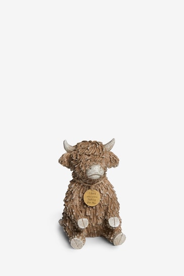 Brown Hamish the Highland Cow TV Remote Control Holder