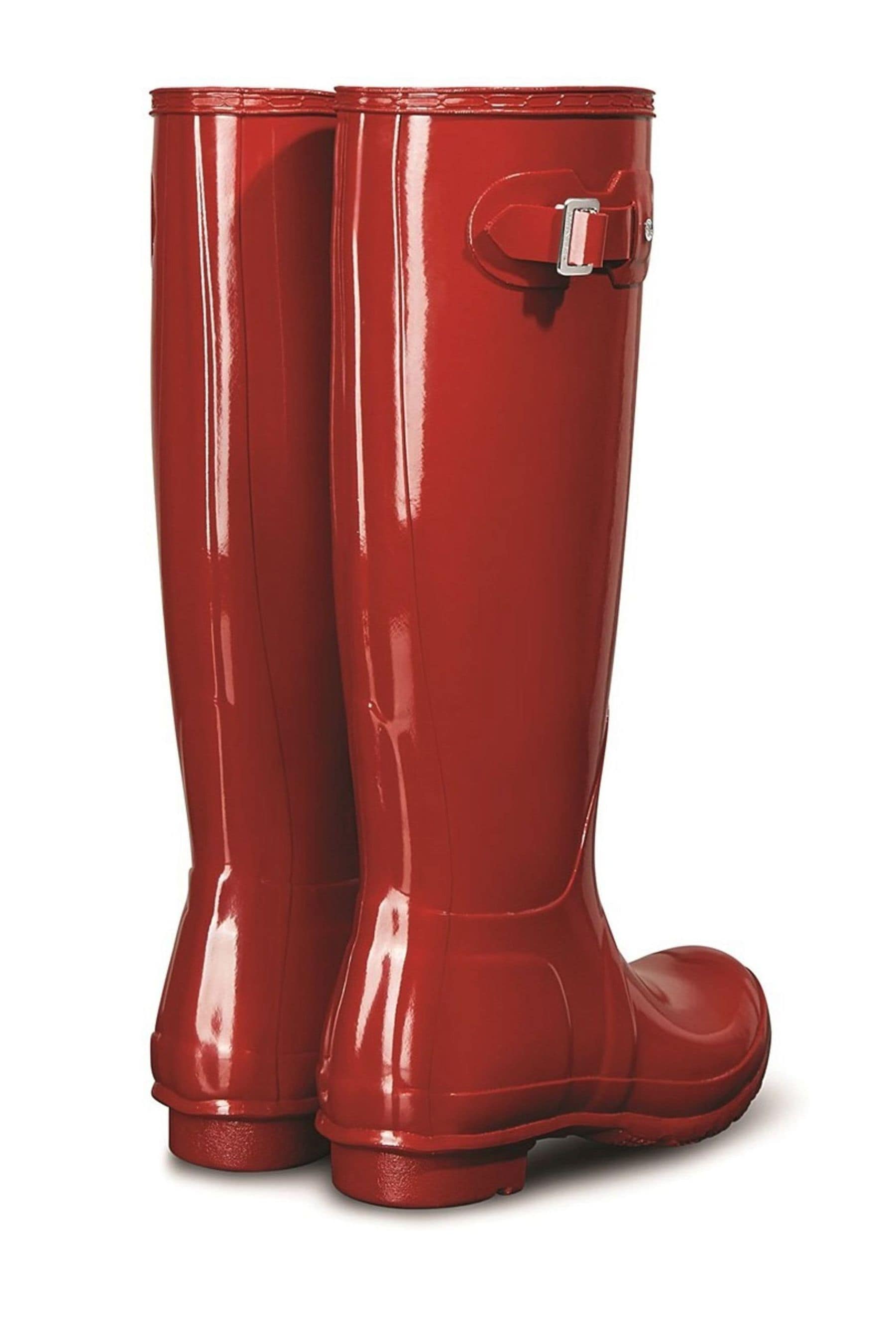 Red gloss hunter wellies online