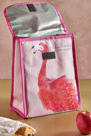 Pink Flamingo Lunch Bag