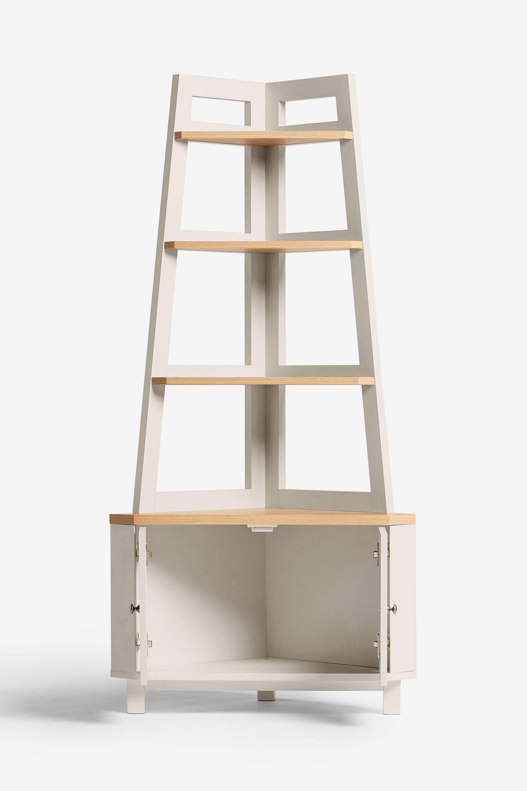 Cream corner deals shelf unit