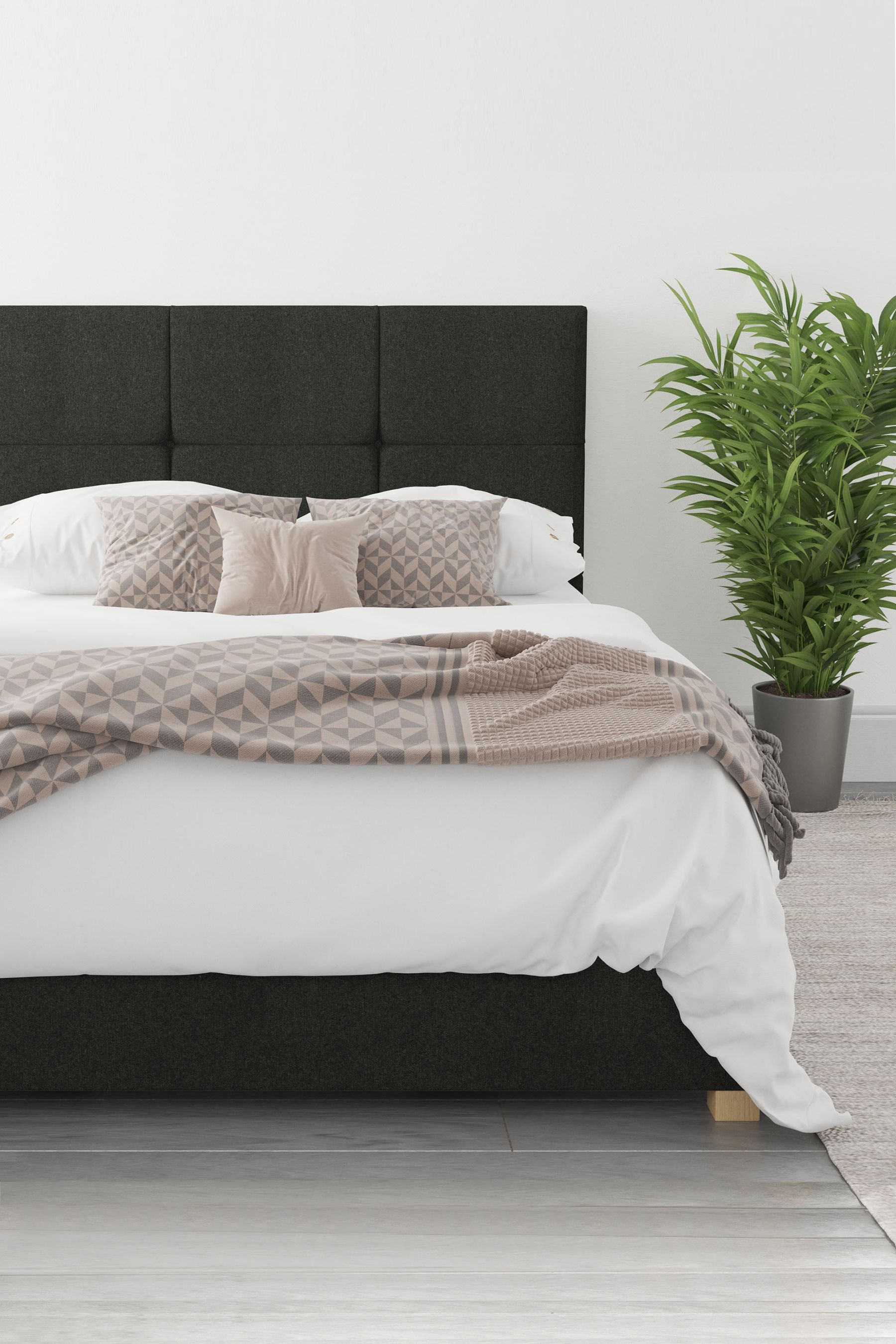 Ottoman charcoal deals grey