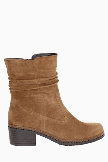 Gabor Brown South Lion Suede Lion Suede Ankle Boots