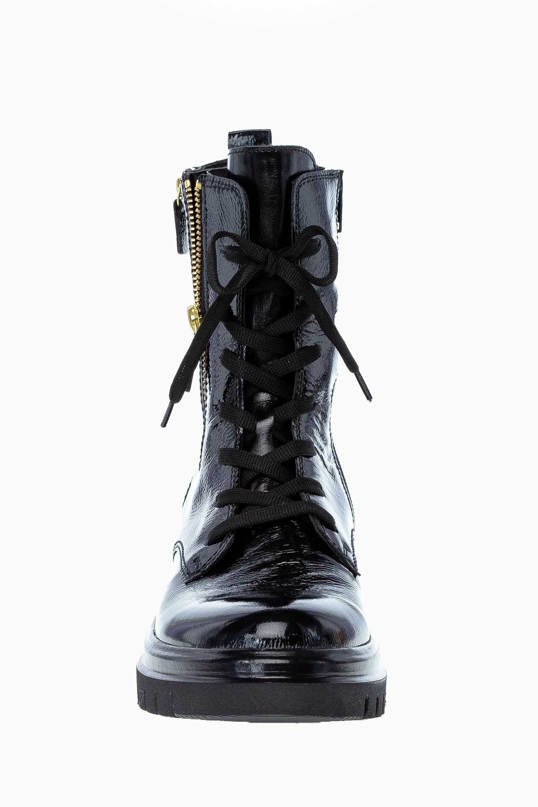 Buy Gabor Cottage Black Leather Biker Combat Boots from the Next