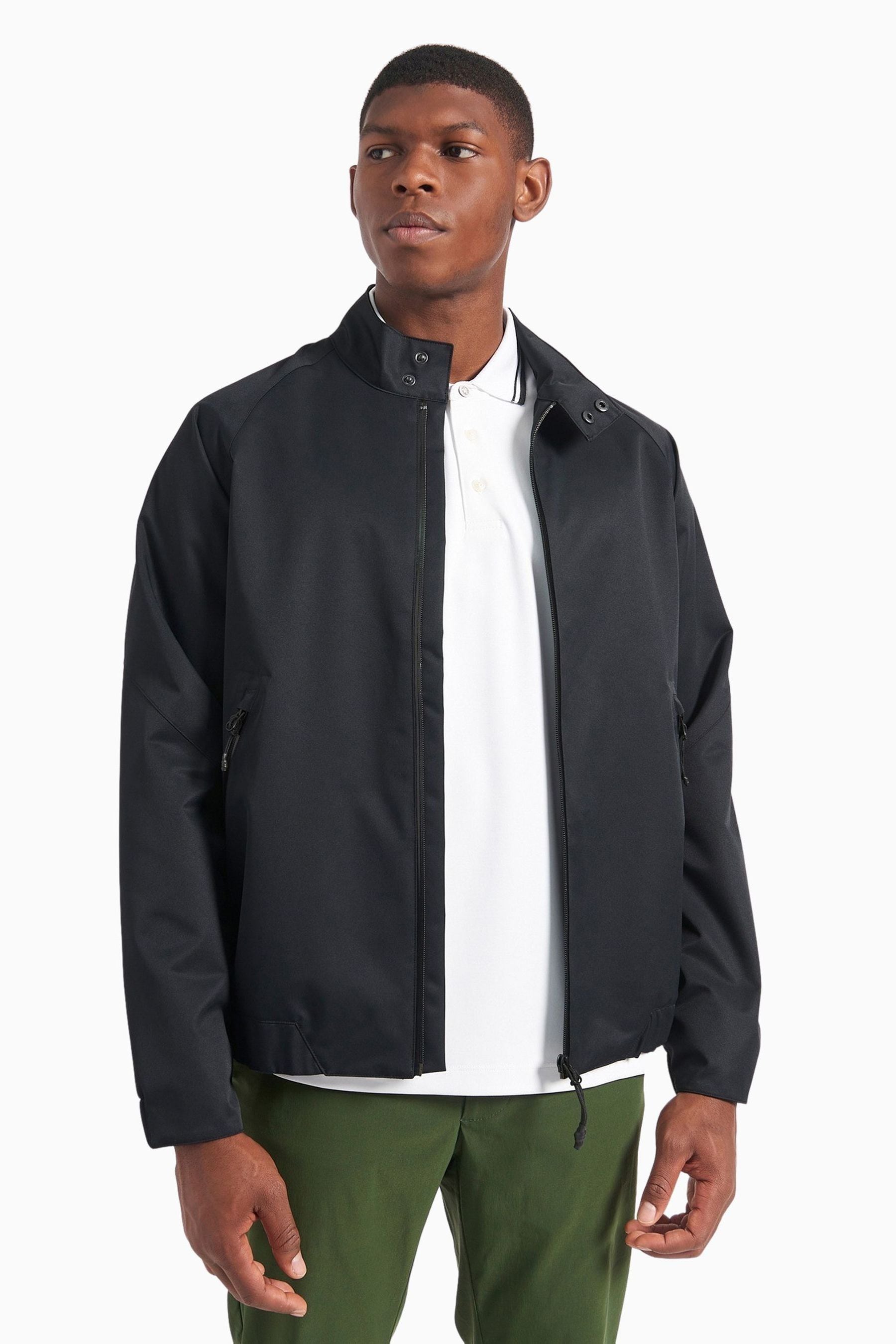 Buy Ben Sherman Black Waterproof Harrington Jacket from the Next UK online shop