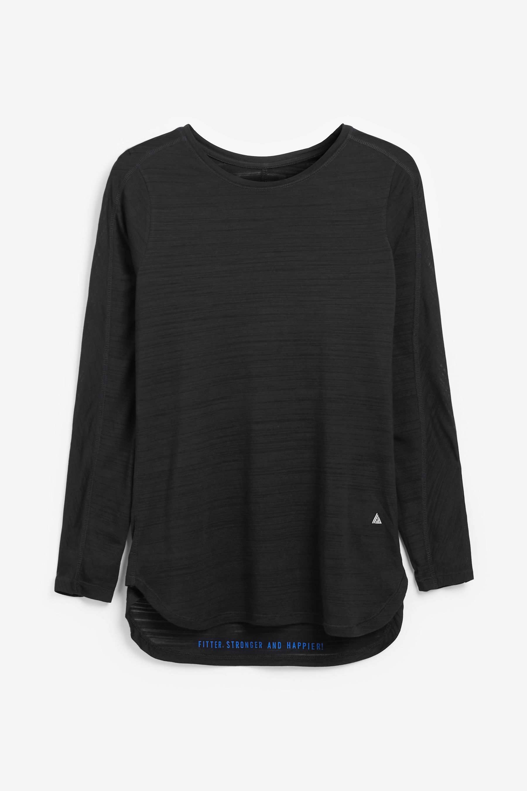 Long sleeve plain black discount