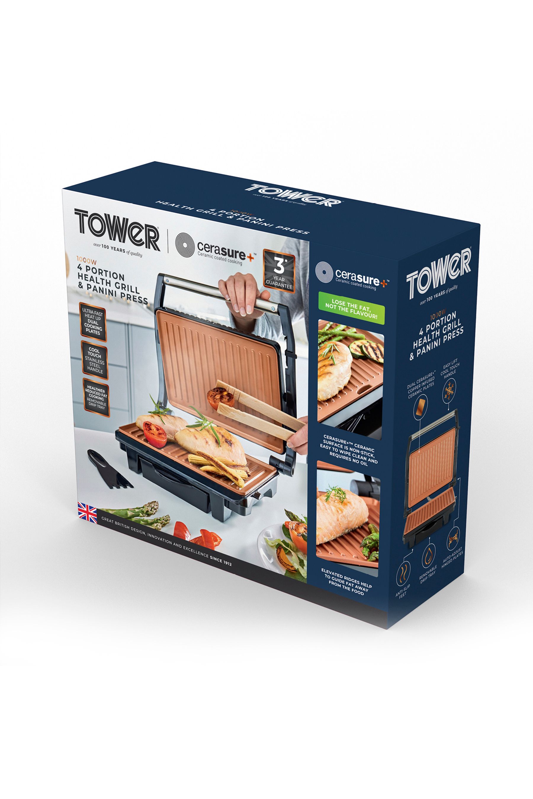 Tower Copper Cerasure Copper Health Grill