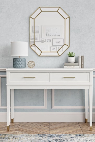 CosmoLiving White Westerleigh 2 Drawer Console Table