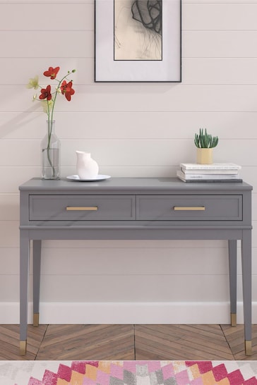 CosmoLiving Grey Westerleigh 2 Drawer Console Table
