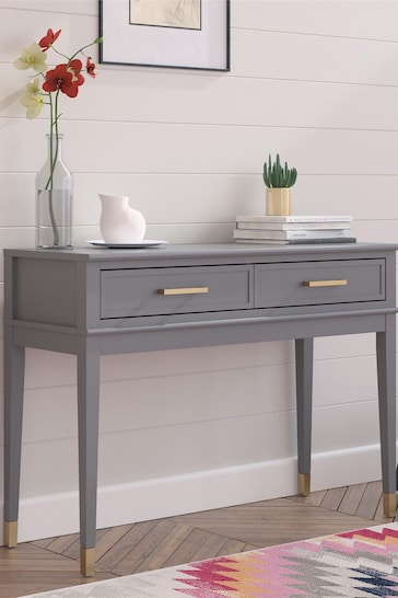 CosmoLiving Grey Westerleigh 2 Drawer Console Table