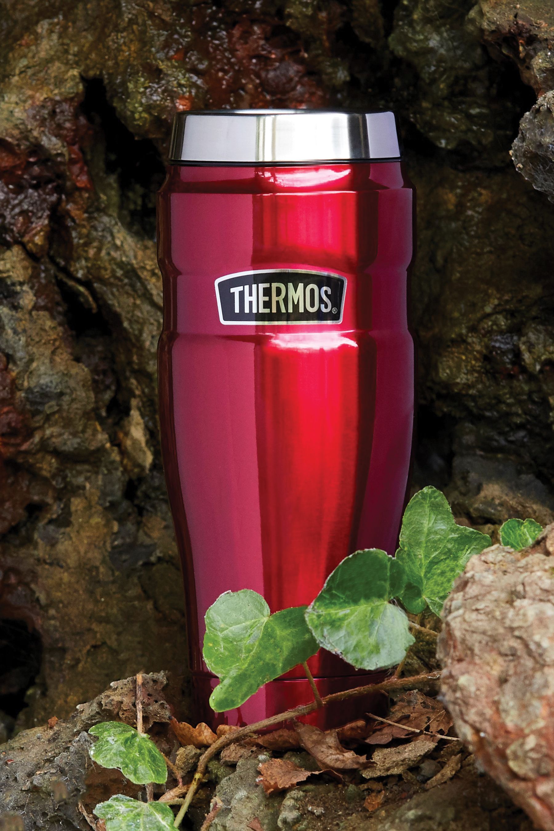 Buy Thermos Red Stainless Steel King 470ml Travel Tumbler from the