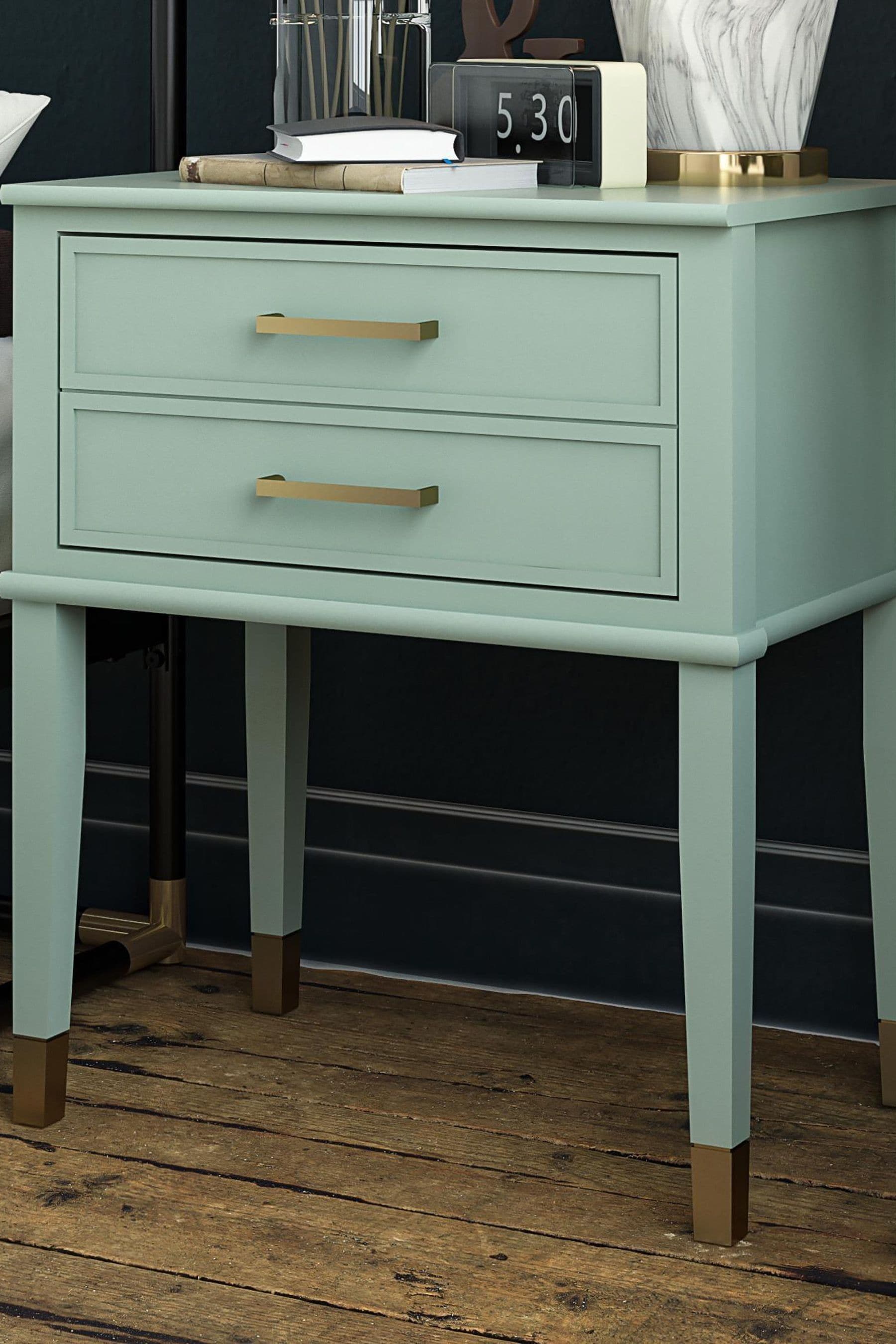 Mint green outlet side table