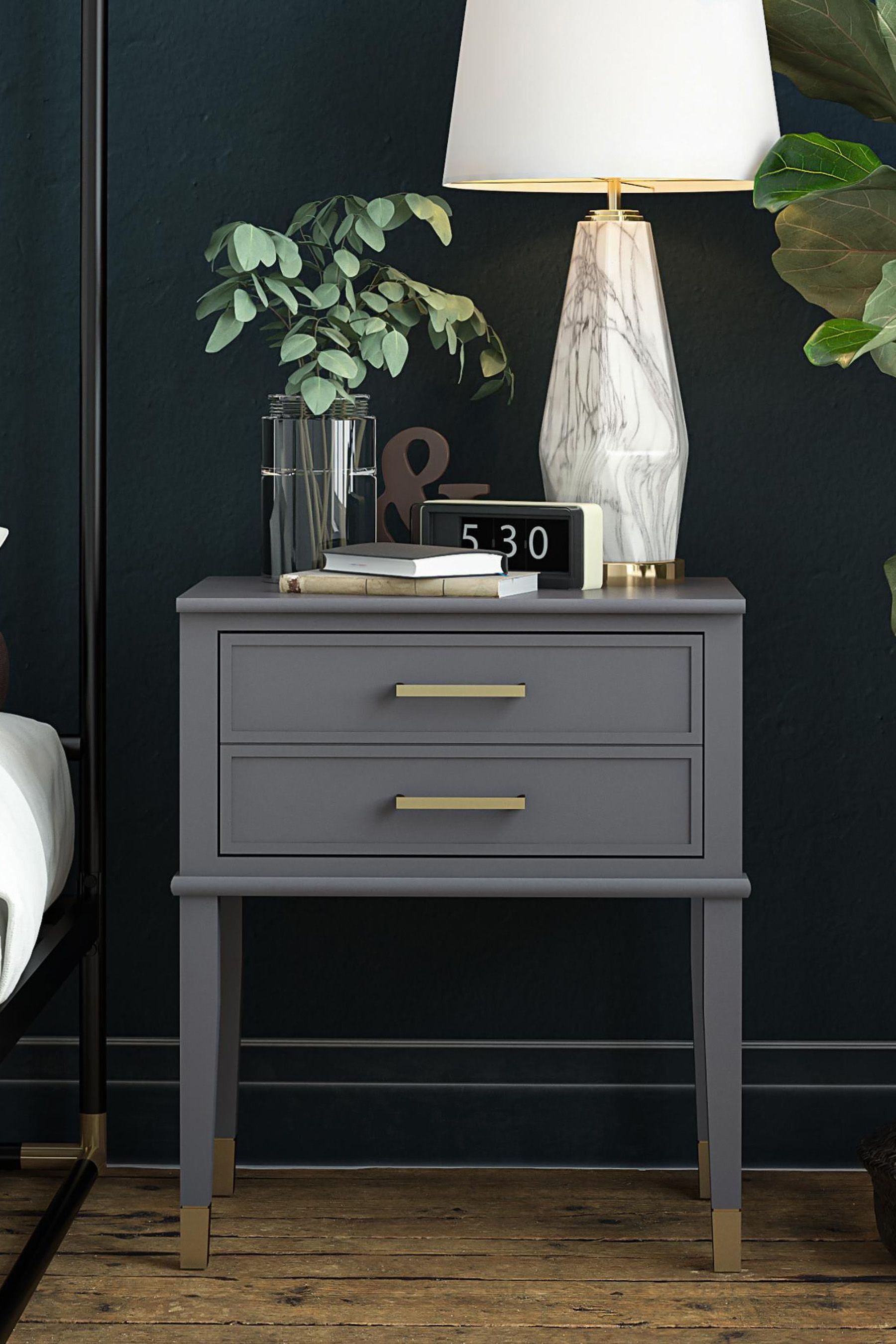 Westerleigh 1 deals drawer nightstand grey