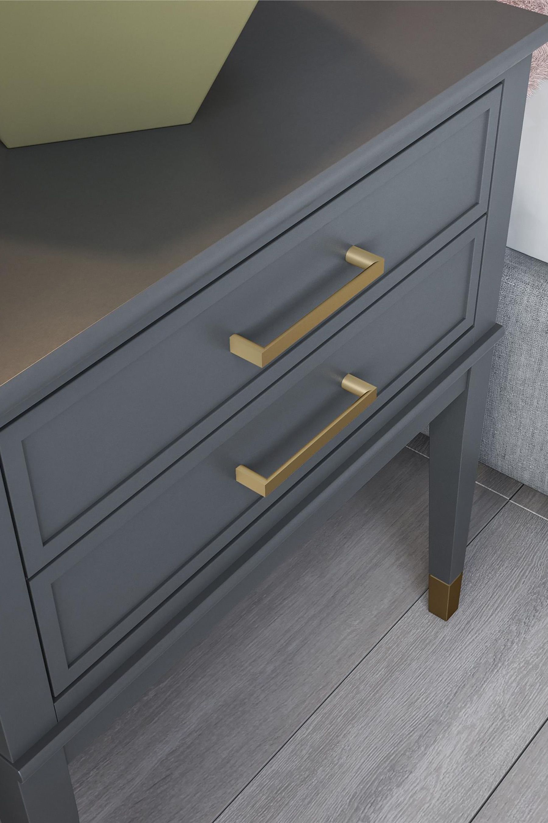 Buy CosmoLiving Graphite Grey Westerleigh 1 Draw Side Table from