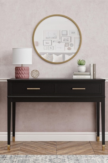 CosmoLiving Black Westerleigh 2 Drawer Console Table