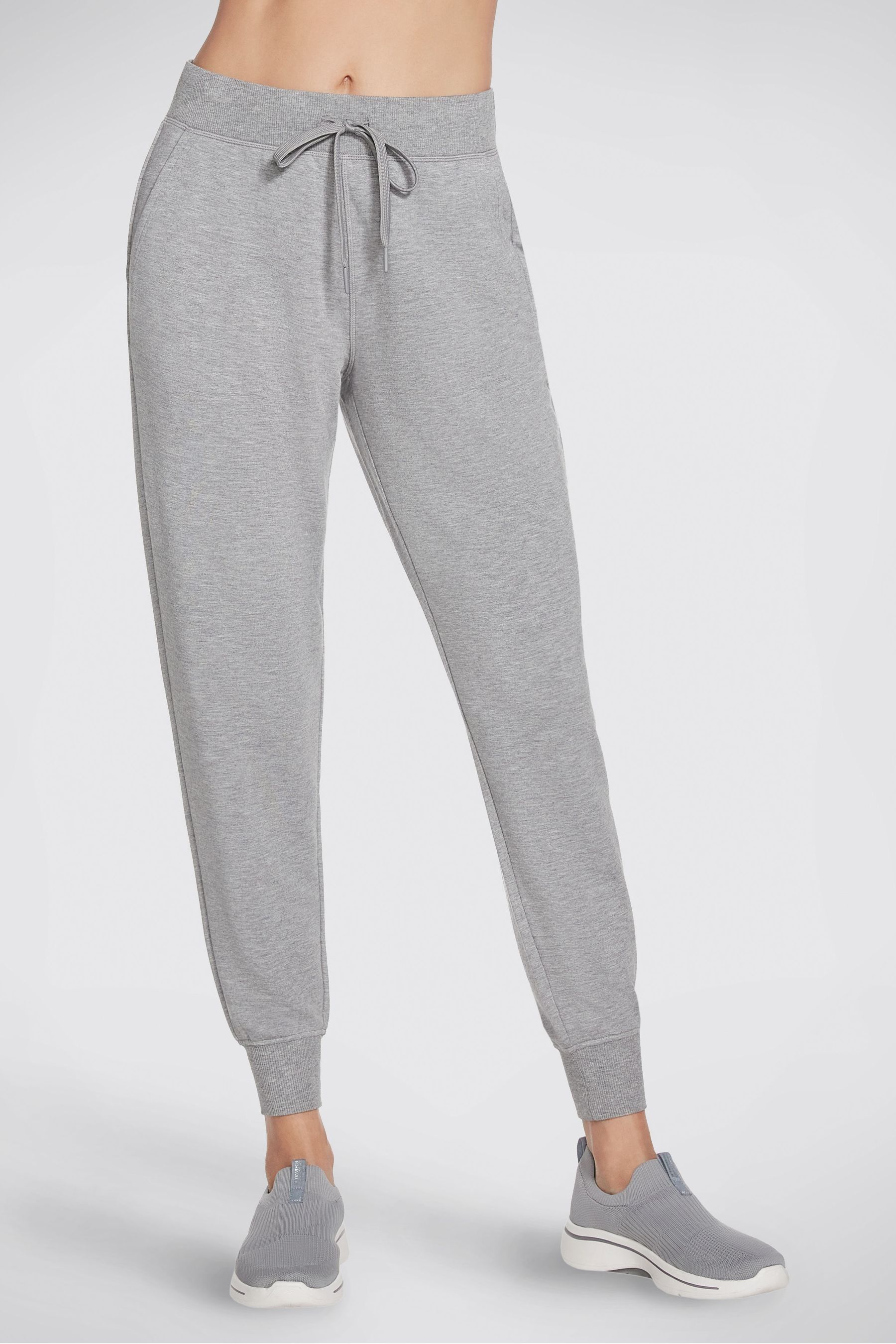 Buy Skechers Grey Skechers Skechluxe Restful Navy Joggers from the