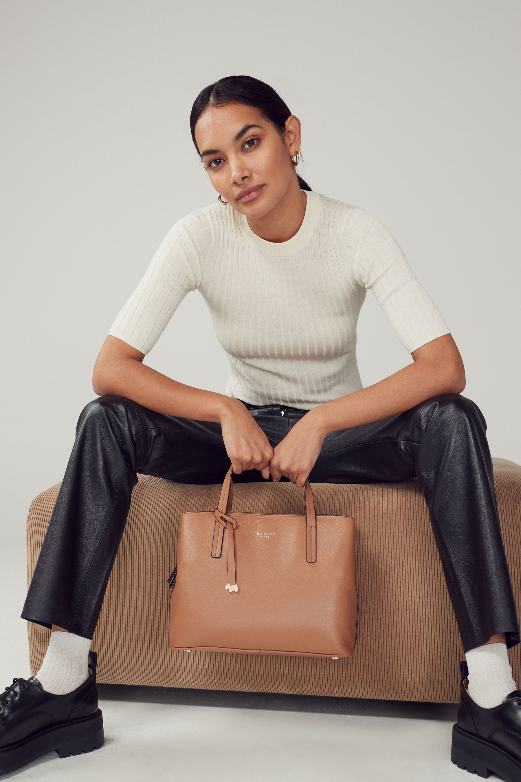 Radley arlington court leather medium grab bag store