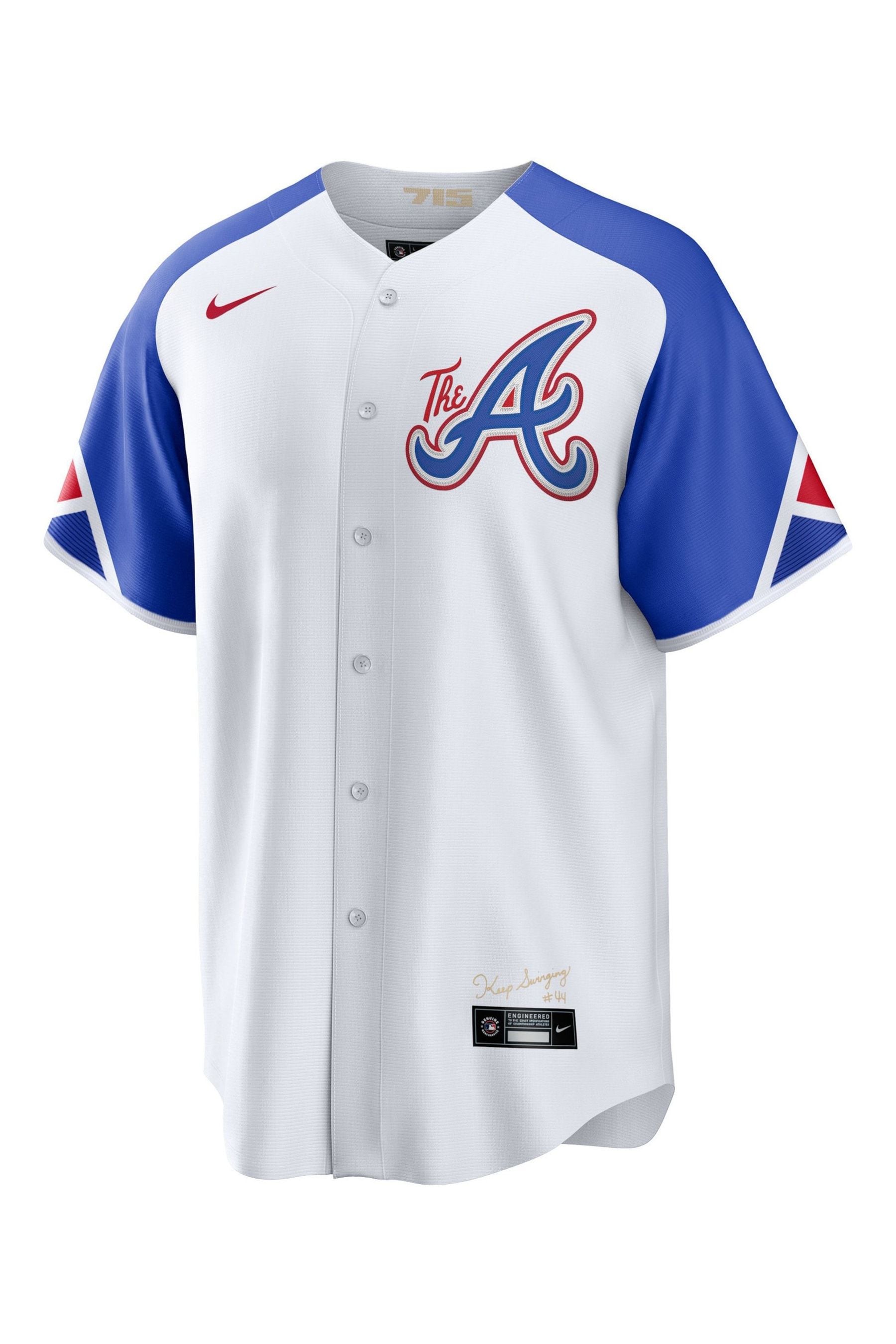 Fanatics MLB Atlanta Braves Official Replica City Connect White Jersey