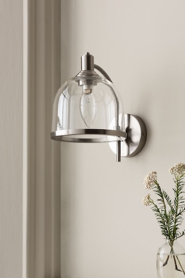 Brushed Chrome Blisworth Outdoor And Indoor (Including Bathroom) Wall Light