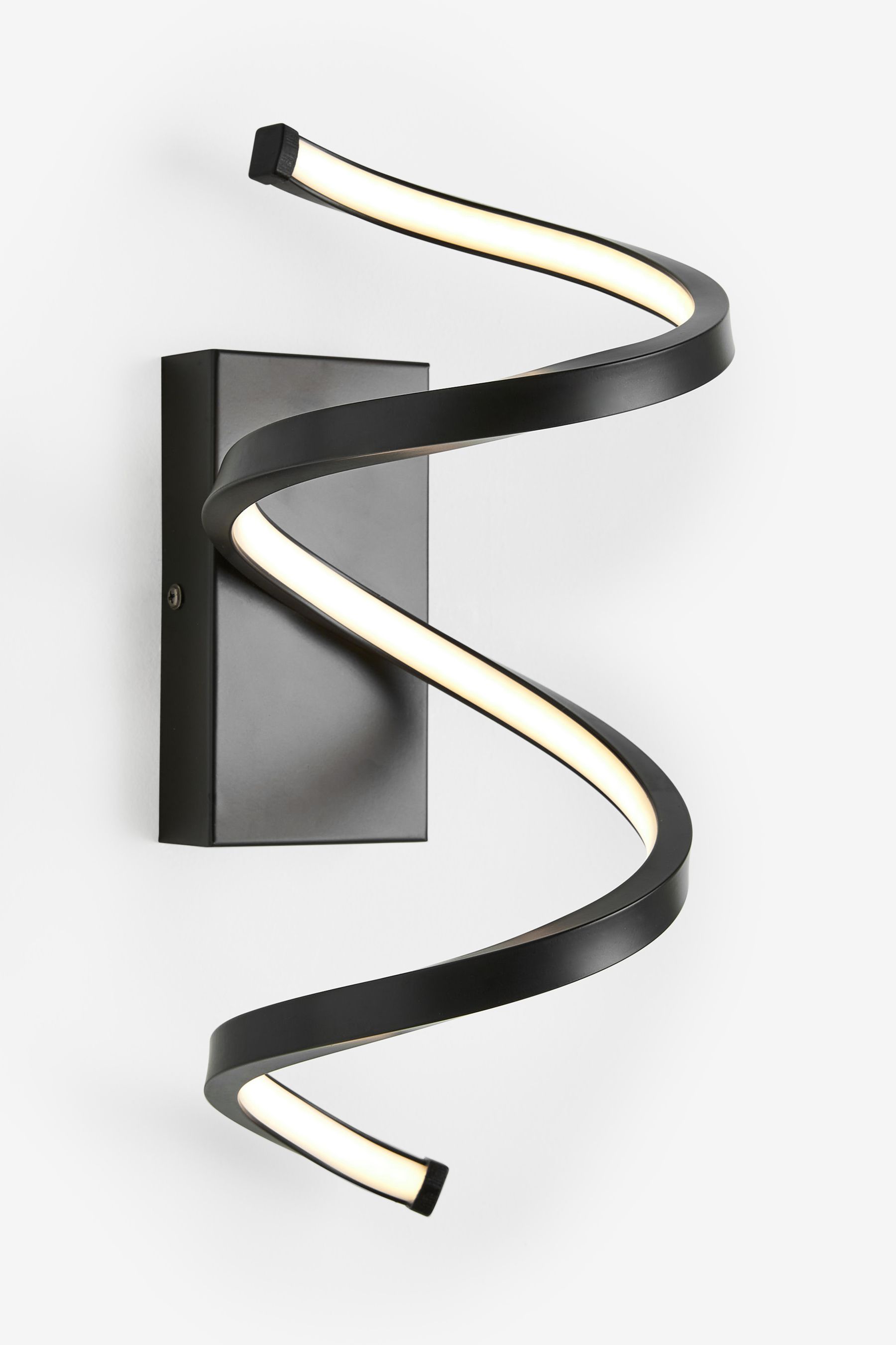 Spiral shop wall light