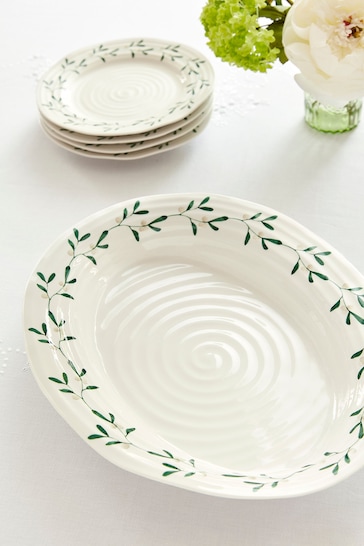 Sophie Conran White Portmeirion Christmas Mistletoe Oval Platter
