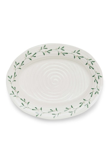 Sophie Conran White Portmeirion Christmas Mistletoe Oval Platter