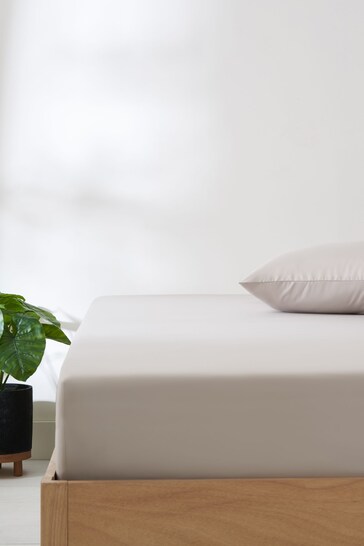 Neutral Simply Soft Deep Fitted Sheet