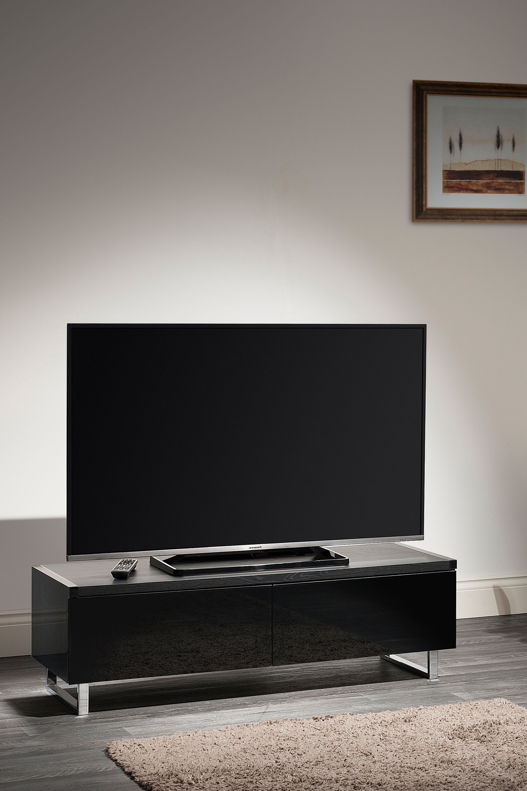Black brown 2025 tv stand