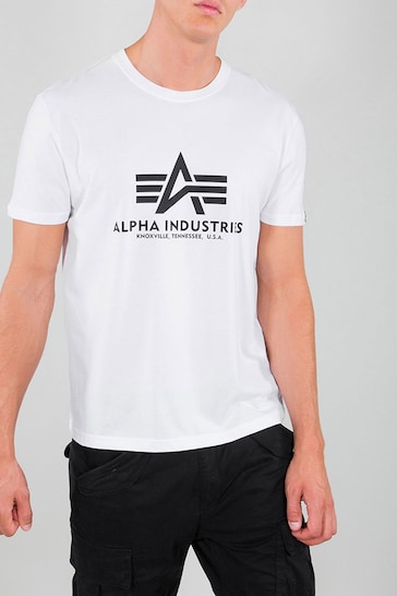 Alpha Industries Logo White T-Shirt
