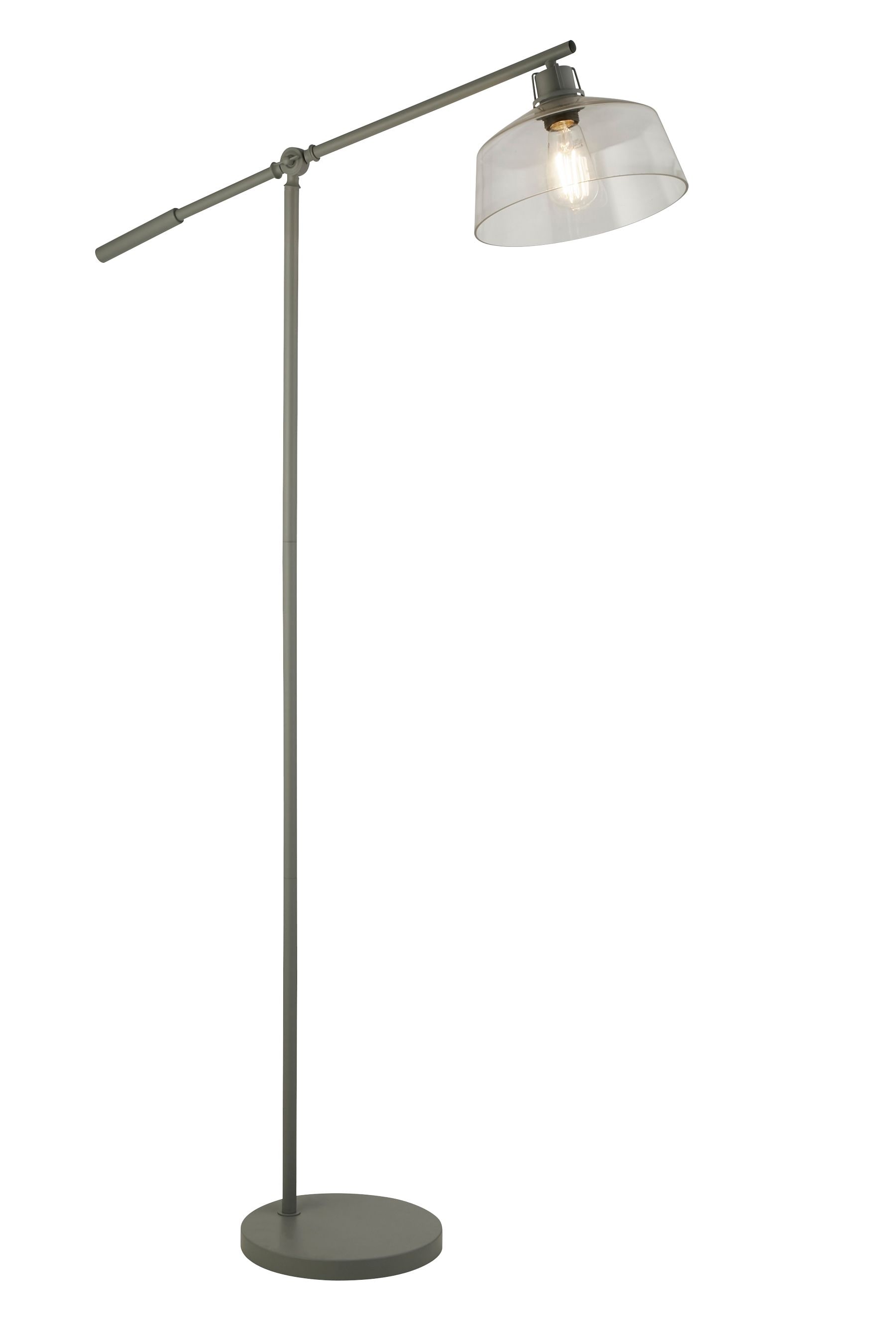 Crosby glass sales shade floor lamp
