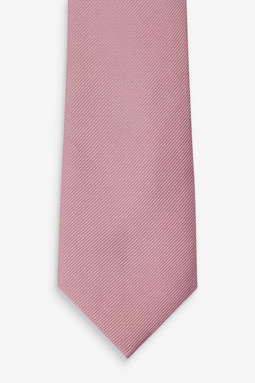 Dusky Pink Slim Twill Tie