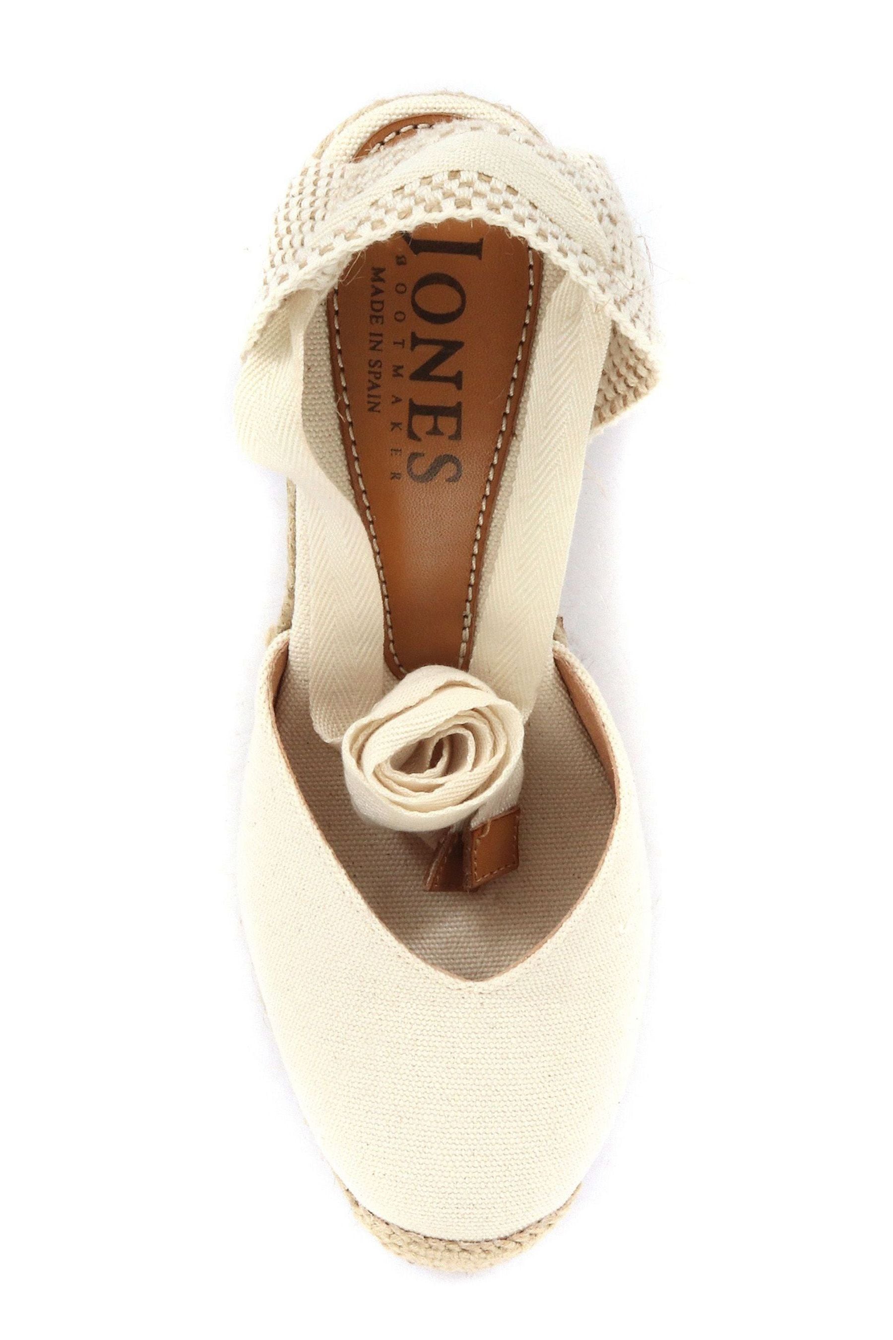 Buy Jones Bootmaker Ladies Natural Alyssa Wedge Espadrilles from
