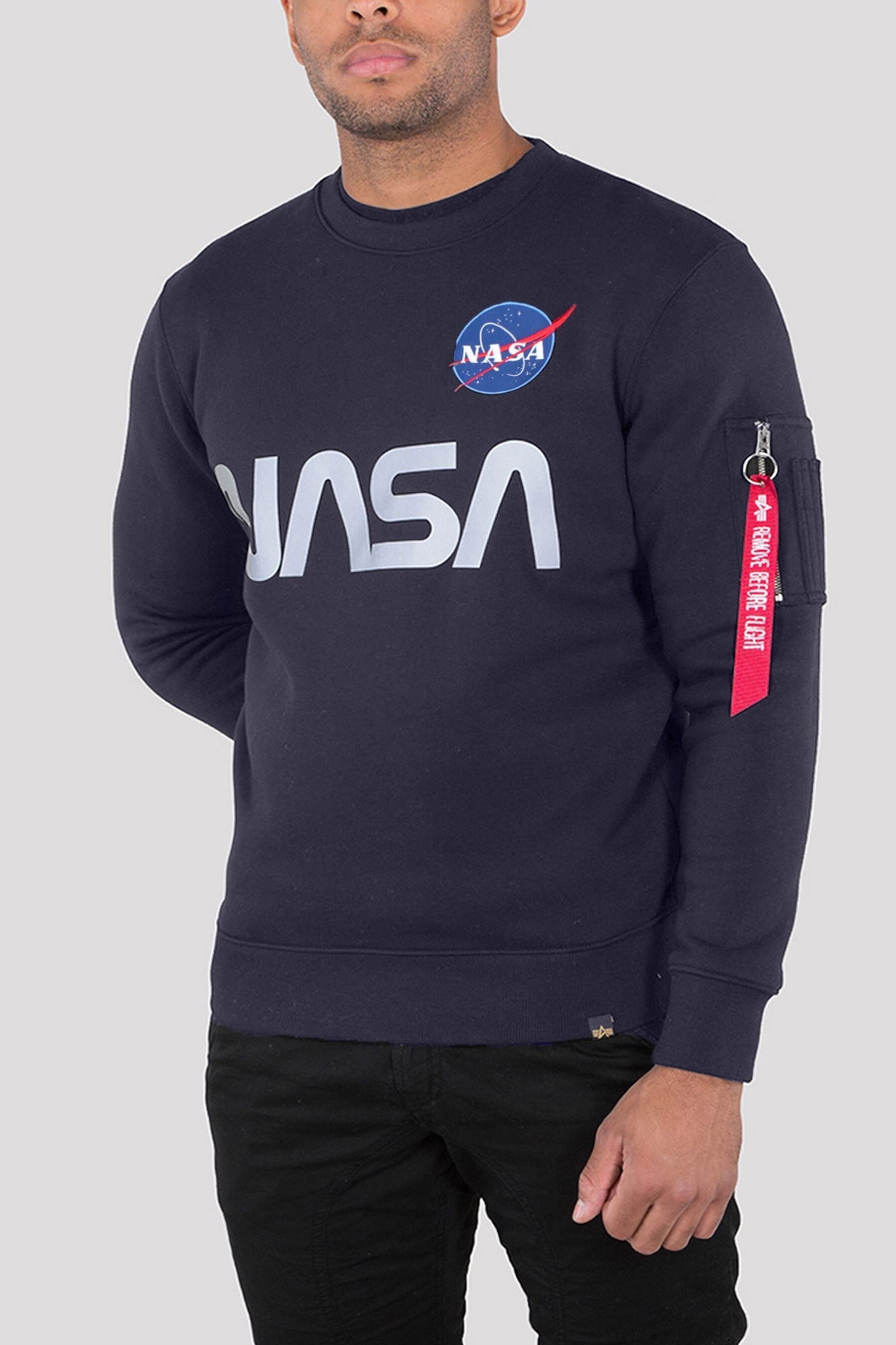 Buy Alpha Industries NASA Reflective Sweater from the Next UK