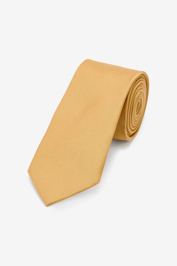 Yellow Sunflower Slim Twill Tie